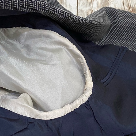 Giorgio Armani Borgonuovo 21 Navy Patterned Blazer - Picture 12 of 14